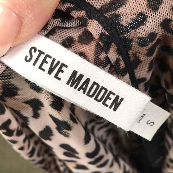 Steve Madden Sheer Animal Print Sleeveless Body Suit New with tags - Picture 7 of 8